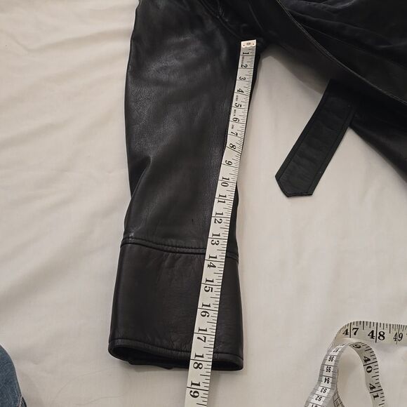 R&O Reilly Olmes 100% Genuine Leather Belted  Jacket size medium - Picture 9 of 13